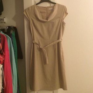 Calvin Klein nude dress!