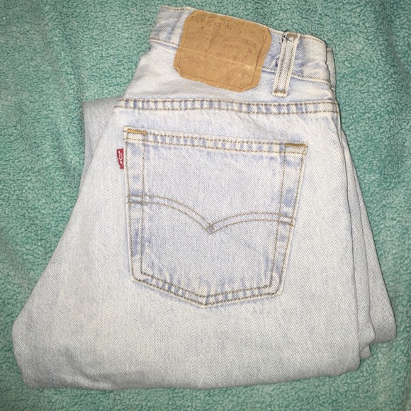 Levi high waisted jeans , light blue