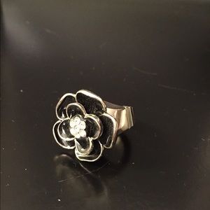 Flower watch ring