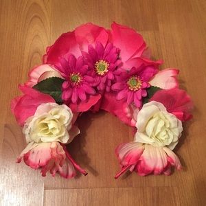💠Pink Sugar Skull Flower Crown