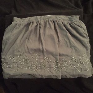 Jennifer Lopez Grey skirt w/ beaded accents