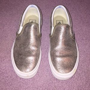 Vans Metallic Slip On Sneakers