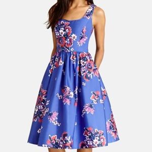 Donna Morgan Print Cotton Blend Midi Dress S 6