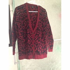 Forever 21 Studded Cardigan Sweater