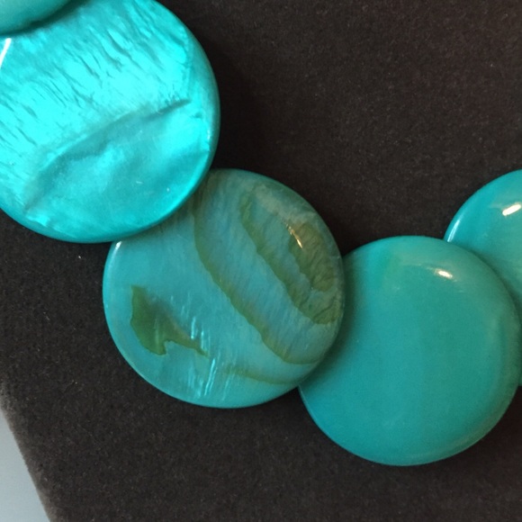 Aqua Island Style Necklace - Picture 2 of 3