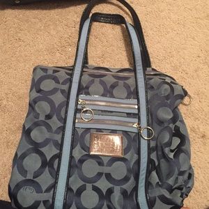Coach blue purse