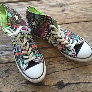 Multi-printed High Top Converse All Stars