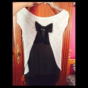 Cute shirt with bow