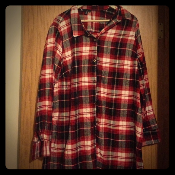 Plaid Shirtdress