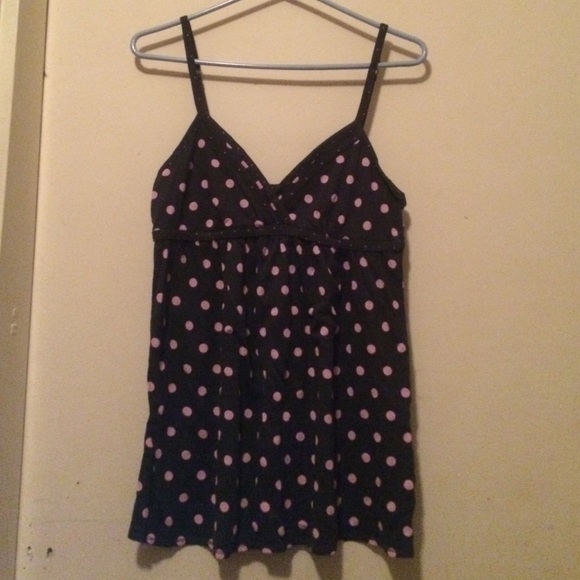American eagle outfitters polka dot tank top