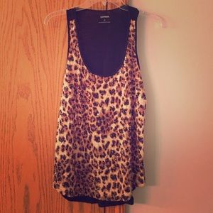 Express animal print tank