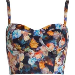 Topshop 'Mystical Flower Crest' corset