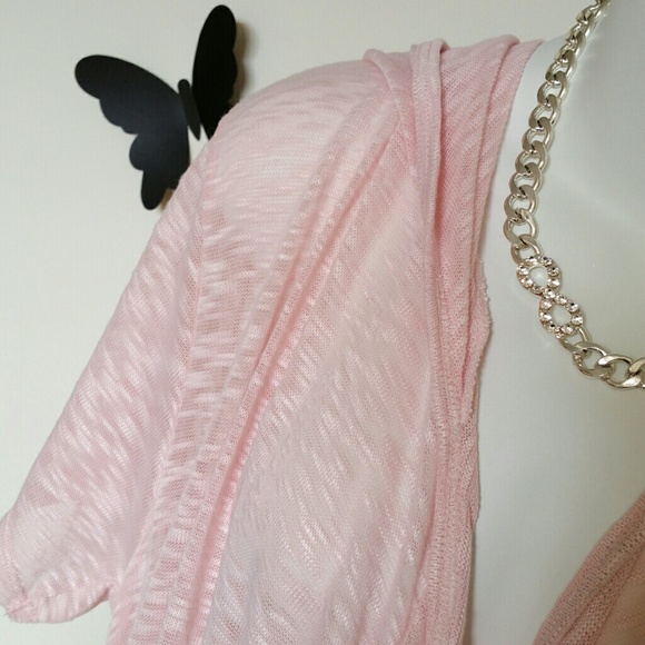 *SOLD* Poof Extreme Hi-lo Hooded Drape Front Top - Picture 2 of 3