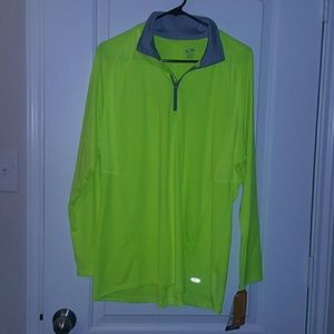 BNWT Athletic neon yellow pull over