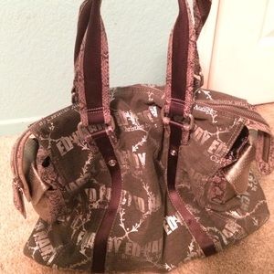 Large Grey Ed Hardy Bag!!
