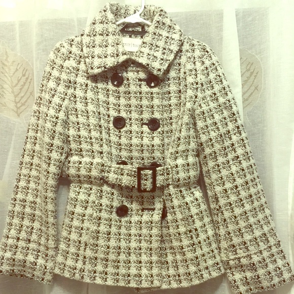 White House Black Market tweed coat XS