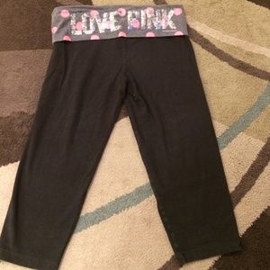 PINK cropped leggings