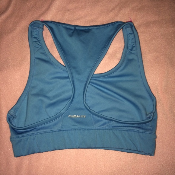 Light Blue Adidas Sports Bra - Picture 3 of 3