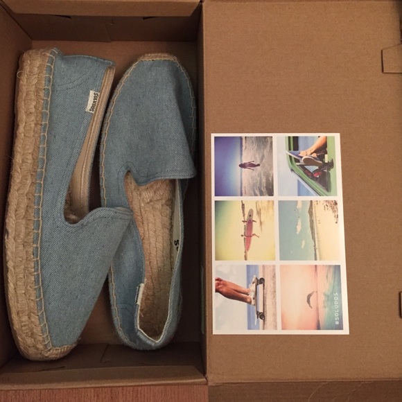 Soludos Platform Espadrille Denim Sky - Picture 2 of 4