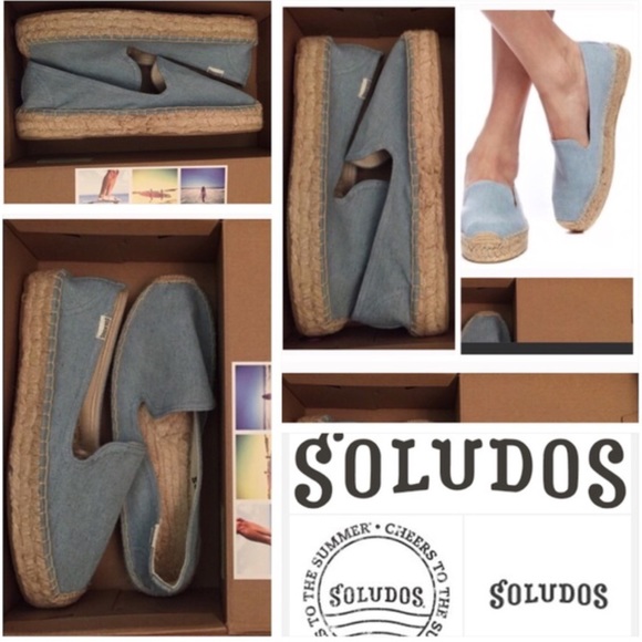 Soludos Platform Espadrille Denim Sky - Picture 4 of 4