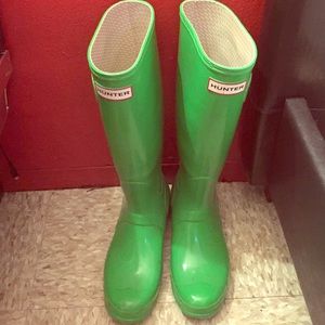 Lime Green Hunter Boots