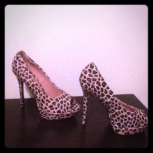 Cheetah print high heels
