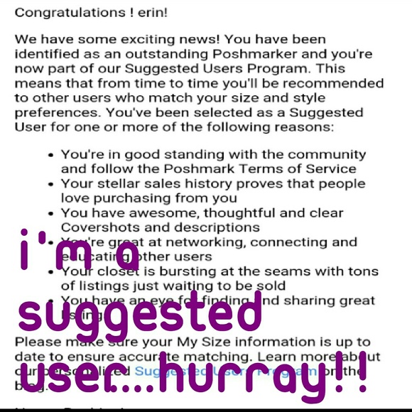 I'm a Suggested user!!!