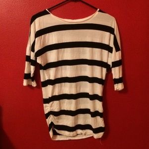 Black and White Striped H&M shirt