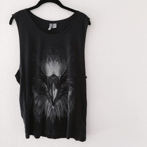 H&M oversized muscle graphic tank