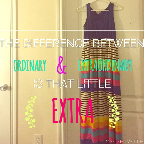 Multi color maxi dress