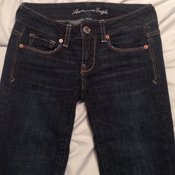 Dark Wash Skinny Kick Jeans from American Eagle