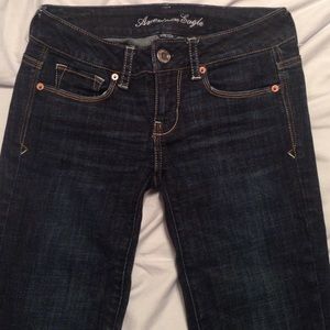 Dark Wash Skinny Kick Jeans from American Eagle