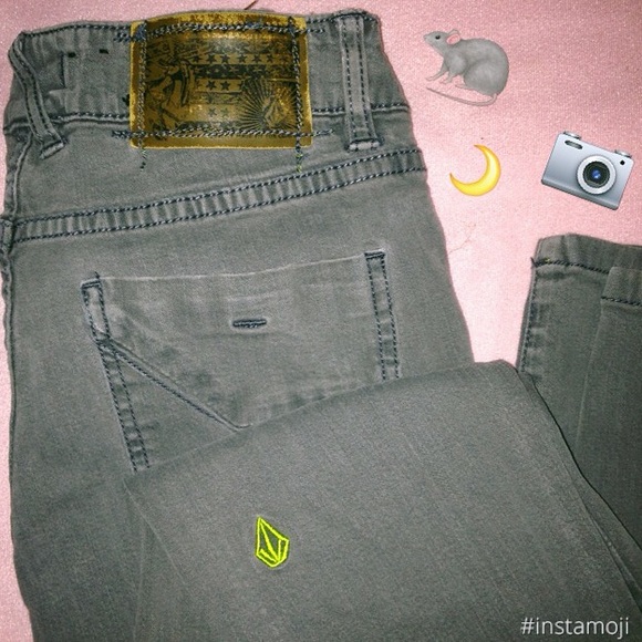 Forest Green Valcom Denim Skinny Jeans - Picture 1 of 3