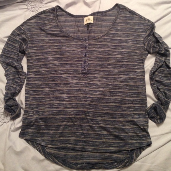Light Weight Long Sleeve Henley Top