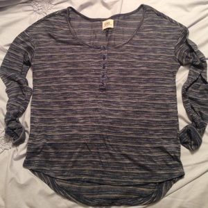Light Weight Long Sleeve Henley Top