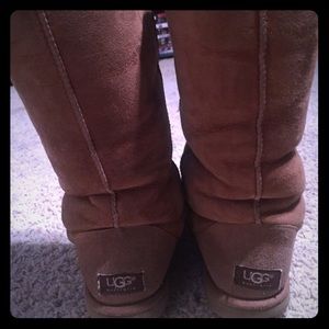Chestnut tall UGG boots