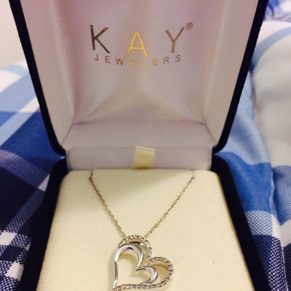 Kay's Two Heart Necklace - Picture 2 of 3