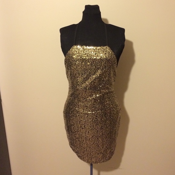 Gold sparkly dress SOLD