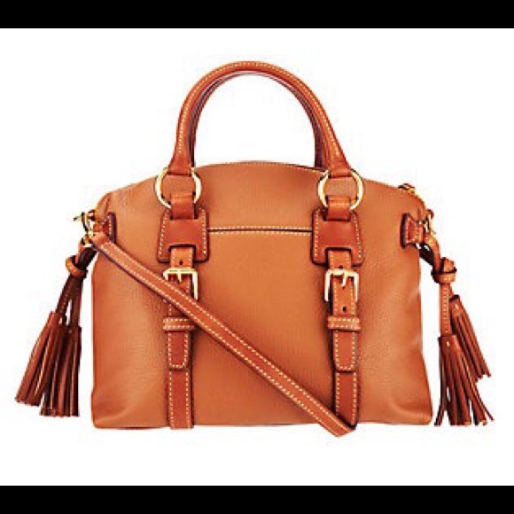 SOLD/NWOT/D&B PEBBLE LEATHER DOMED SATCHEL/ - Picture 2 of 4