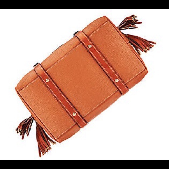 SOLD/NWOT/D&B PEBBLE LEATHER DOMED SATCHEL/ - Picture 4 of 4