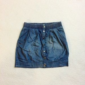 Denim mini skirt