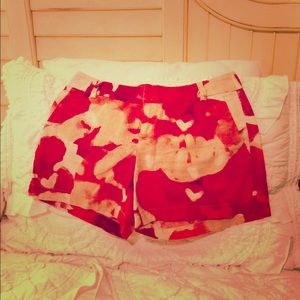 Ann Taylor Loft Shades of Red Shorts