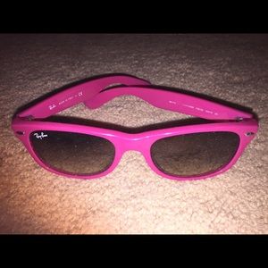 Pink RayBan stylish sunglasses (made in Italy); OS
