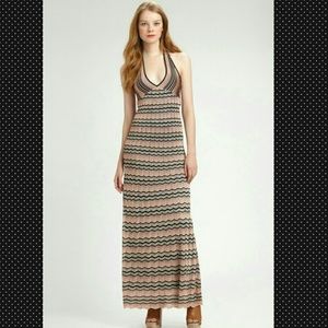 Trina Turk dress multicolor halter maxi dress