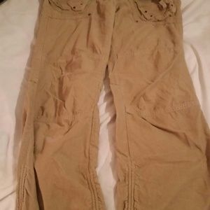 Tan corduroy cargo pants