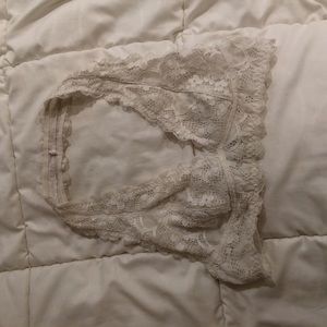 free people white lace halter bralette