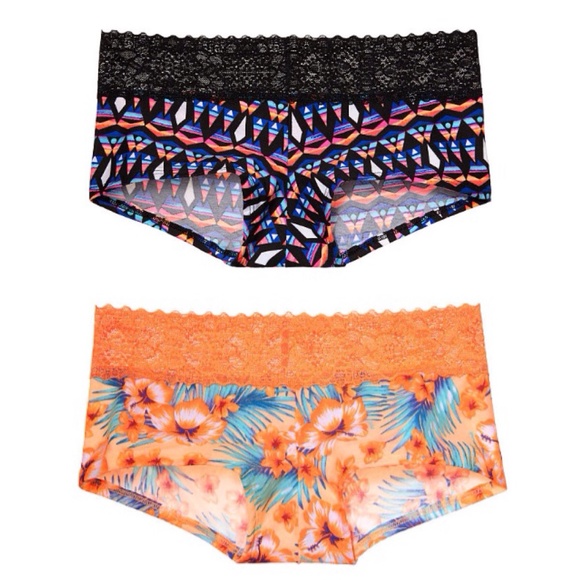 PINK Victoria's Secret Other - Victoria's Secret Lace Trim Boyshort Panty Bundle