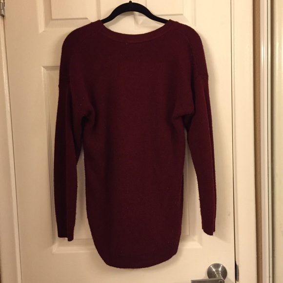 Thick Burgundy Sweater - Picture 2 of 2