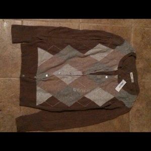 Old Navy argyle cardigan NWT