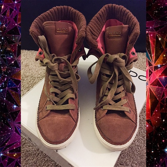 ALDO Shoes - 📌 Aldo Vall brown/fuchsia sneakers